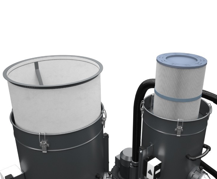 Aspirateurs MG2-V Unité de filtration Someco
